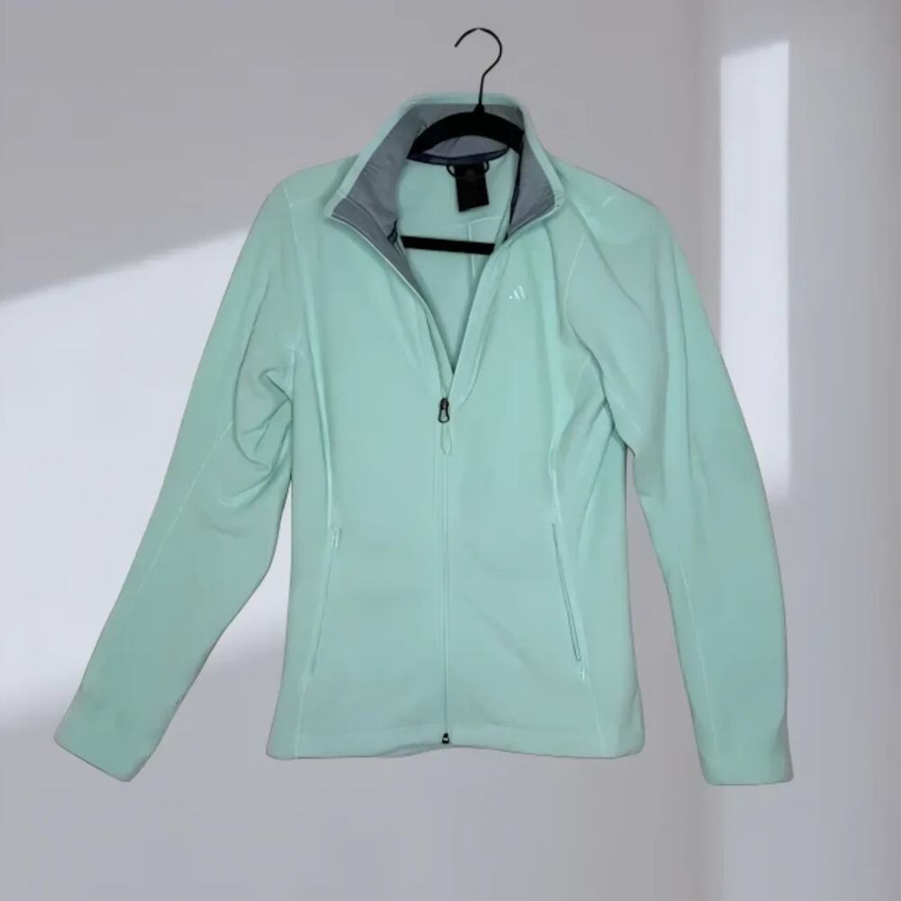 Adidas Outdoor Full-Zip Performance Jacket – Mint Green (Women’s Small)